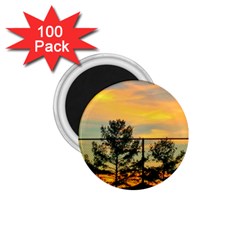 Fence Line Trees 1 75  Magnets (100 Pack)  by okhismakingart