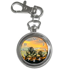 Fence Line Trees Key Chain Watches by okhismakingart