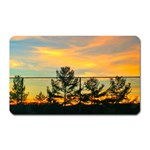 Fence Line Trees Magnet (Rectangular) Front