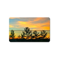 Fence Line Trees Magnet (name Card) by okhismakingart