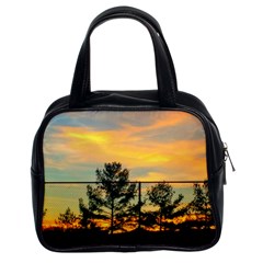 Fence Line Trees Classic Handbag (two Sides) by okhismakingart