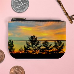 Fence Line Trees Mini Coin Purse by okhismakingart