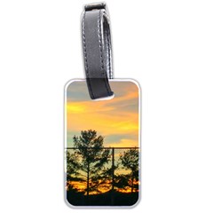 Fence Line Trees Luggage Tags (two Sides) by okhismakingart