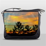 Fence Line Trees Messenger Bag Front