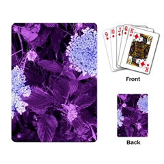 Queen Anne s Lace With Purple Leaves Playing Cards Single Design by okhismakingart