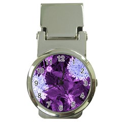 Queen Anne s Lace With Purple Leaves Money Clip Watches by okhismakingart