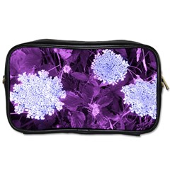 Queen Anne s Lace With Purple Leaves Toiletries Bag (one Side) by okhismakingart