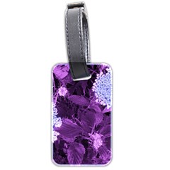 Queen Anne s Lace With Purple Leaves Luggage Tags (two Sides) by okhismakingart