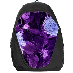 Queen Anne s Lace With Purple Leaves Backpack Bag by okhismakingart