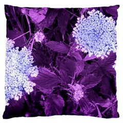 Queen Anne s Lace With Purple Leaves Standard Flano Cushion Case (two Sides) by okhismakingart