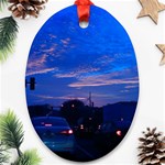 Blue Highway Ornament (Oval) Front