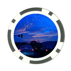 Blue Highway Poker Chip Card Guard by okhismakingart