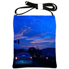 Blue Highway Shoulder Sling Bag by okhismakingart