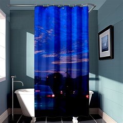 Blue Highway Shower Curtain 36  X 72  (stall)  by okhismakingart