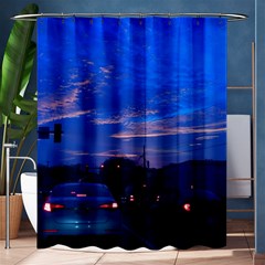 Blue Highway Shower Curtain 60  X 72  (medium)  by okhismakingart