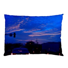 Blue Highway Pillow Case (two Sides) by okhismakingart