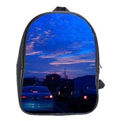 Blue Highway School Bag (xl) by okhismakingart