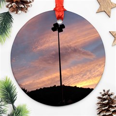 Parking Lot Sunset Ornament (round) by okhismakingart