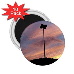 Parking Lot Sunset 2 25  Magnets (10 Pack)  by okhismakingart