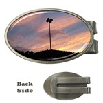 Parking Lot Sunset Money Clips (Oval)  Front