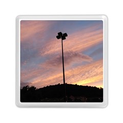 Parking Lot Sunset Memory Card Reader (square) by okhismakingart