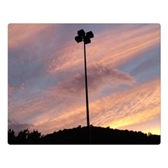 Parking Lot Sunset Double Sided Flano Blanket (large)  by okhismakingart