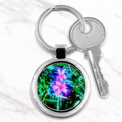 Glowing Flowers Key Chains (round)  by okhismakingart