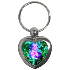 Glowing Flowers Key Chains (heart)  by okhismakingart