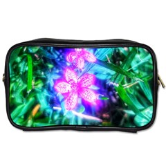 Glowing Flowers Toiletries Bag (one Side) by okhismakingart