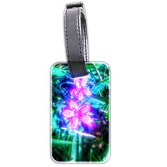 Glowing Flowers Luggage Tags (two Sides) by okhismakingart