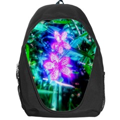 Glowing Flowers Backpack Bag by okhismakingart