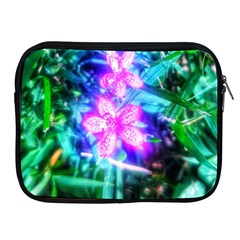 Glowing Flowers Apple Ipad 2/3/4 Zipper Cases by okhismakingart