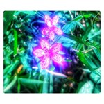 Glowing Flowers Double Sided Flano Blanket (Small)  50 x40  Blanket Back