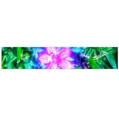 Glowing Flowers Large Flano Scarf  by okhismakingart