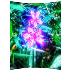 Glowing Flowers Back Support Cushion by okhismakingart