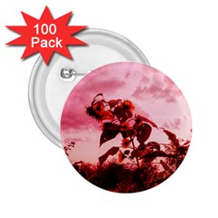 Red Sunflowers 2 25  Buttons (100 Pack)  by okhismakingart