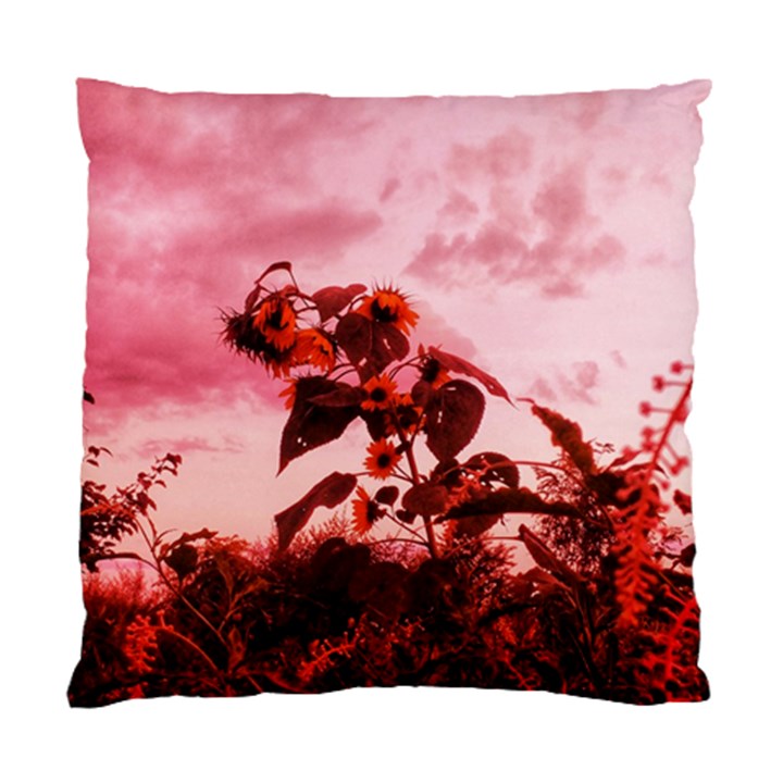 Red Sunflowers Standard Cushion Case (Two Sides)