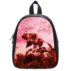 Red Sunflowers School Bag (small) by okhismakingart