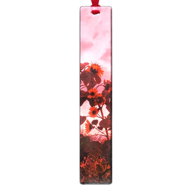 Red Sunflowers Large Book Marks