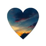 Muted Sunset Heart Magnet Front