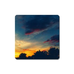 Muted Sunset Square Magnet by okhismakingart