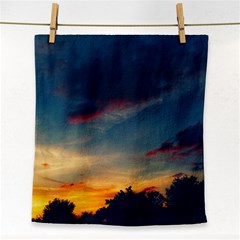 Muted Sunset Face Towel by okhismakingart