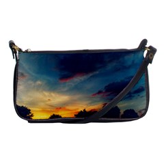 Muted Sunset Shoulder Clutch Bag by okhismakingart