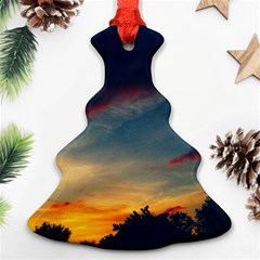 Muted Sunset Christmas Tree Ornament (two Sides) by okhismakingart