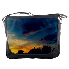 Muted Sunset Messenger Bag by okhismakingart