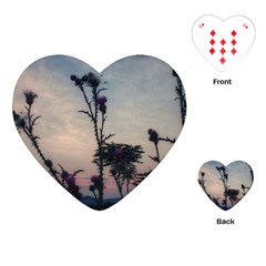 Hazy Thistles Playing Cards (heart) by okhismakingart