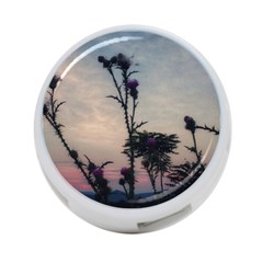 Hazy Thistles 4-port Usb Hub (two Sides) by okhismakingart