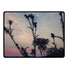 Hazy Thistles Fleece Blanket (small) by okhismakingart