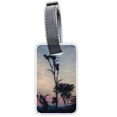 Hazy Thistles Luggage Tags (one Side)  by okhismakingart