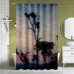 Hazy Thistles Shower Curtain 48  X 72  (small)  by okhismakingart